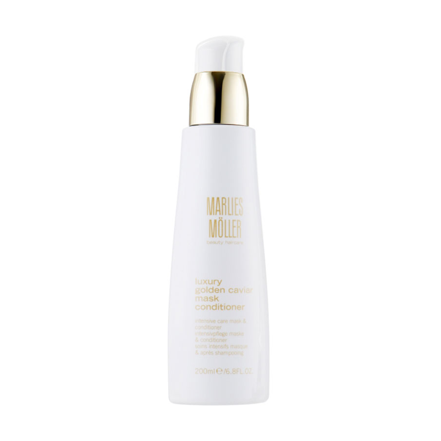 Маска-кондиціонер для волосся Marlies Moller Luxury Golden Caviar Mask Conditioner з екстрактом чорної ікри, 200 мл